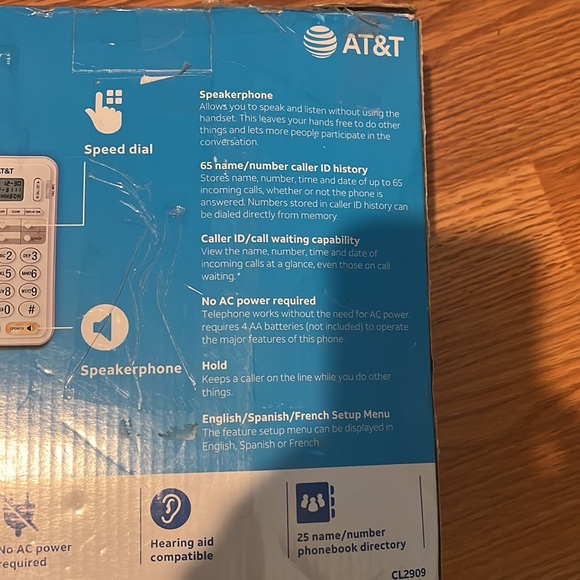 AT &T corded speakerphone with caller ID/call waiting capabilities - Picture 3 of 8